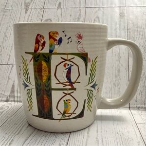 Disney Parks ABC Collection Mug Letter E for Enchanted Tiki Room Both Parks Bird